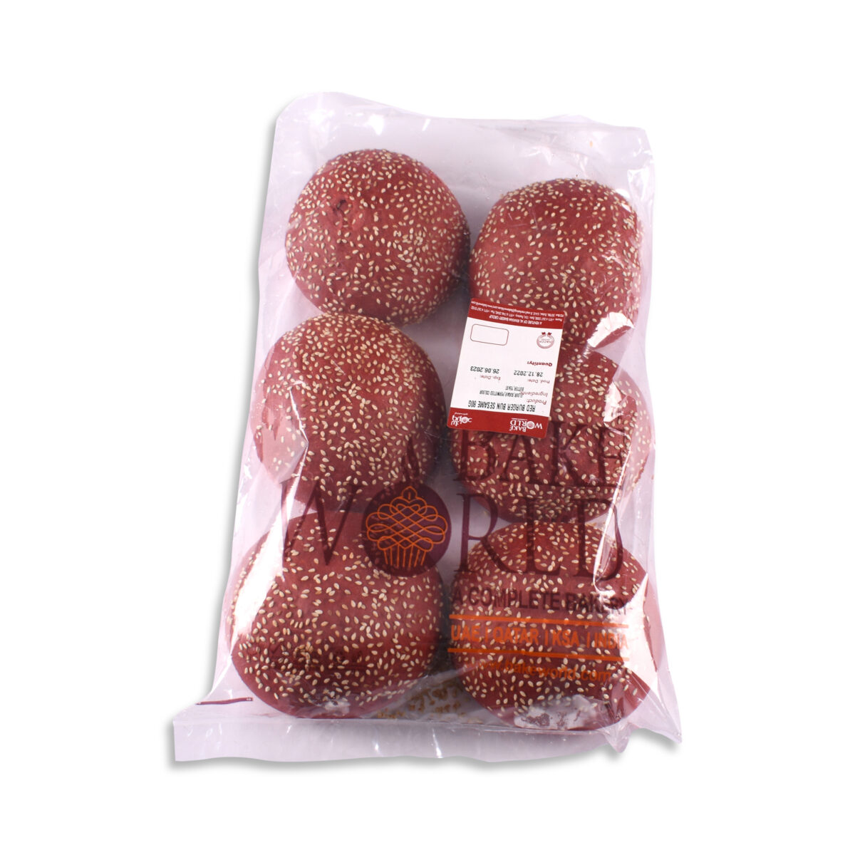 Red Burger Bun Sesame 6pcs (480g) - Image 3